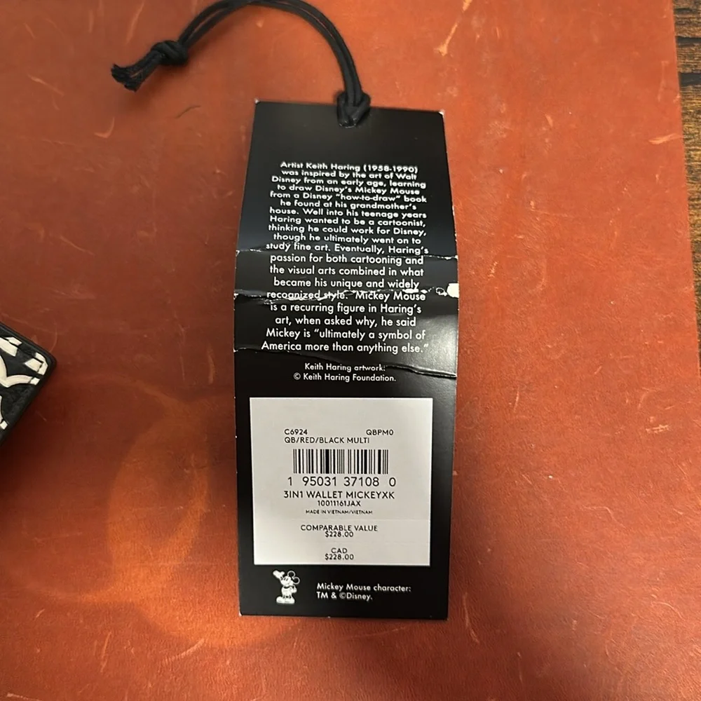 Coach Keith Haring Mickey Mouse Wallet - Picture 10 of 10